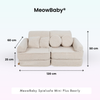 MeowBaby Spielsofa Mini Plus Bearly - Soft Teddy Edition