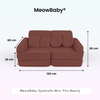 MeowBaby Spielsofa Mini Plus Bearly - Soft Teddy Edition
