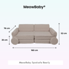 MeowBaby Spielsofa Bearly - Soft Teddy Edition