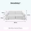 MeowBaby Spielsofa Bearly - Soft Teddy Edition