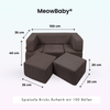 MeowBaby Spielsofa Bricks Ästhetik, 100 Bälle - eigene Farbauswahl