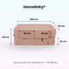 MeowBaby Spielsofa Bricks Ästhetik, 100 Bälle - eigene Farbauswahl