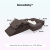 MeowBaby Spielsofa Bricks Ästhetik, 100 Bälle - eigene Farbauswahl