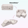 MeowBaby Spielsofa Bricks Ästhetik, 100 Bälle - eigene Farbauswahl