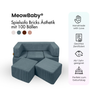 MeowBaby Spielsofa Bricks Ästhetik, 100 Bälle - eigene Farbauswahl