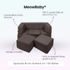 MeowBaby Spielsofa Bricks Ästhetik, 100 Bälle - eigene Farbauswahl