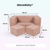 MeowBaby Spielsofa Ästhetik Cord Cube - Classic Cord Edition