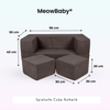 MeowBaby Spielsofa Ästhetik Cord Cube - Classic Cord Edition