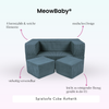 MeowBaby Spielsofa Ästhetik Cord Cube - Classic Cord Edition