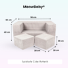 MeowBaby Spielsofa Ästhetik Cord Cube - Classic Cord Edition