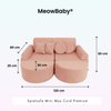 MeowBaby Spielsofa Mini Max Cord Premium - Slim Cord Edition