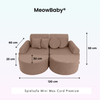 MeowBaby Spielsofa Mini Max Cord Premium - Slim Cord Edition