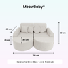 MeowBaby Spielsofa Mini Max Cord Premium - Slim Cord Edition