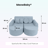 MeowBaby Spielsofa Mini Max Cord Premium - Slim Cord Edition
