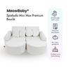 MeowBaby Spielsofa Mini Max Premium Bouclé - cremé/weiss
