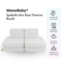 MeowBaby Spielsofa Mini Basic Premium Bouclé - cremé/weiss