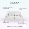 MeowBaby Spielsofa Mini Plus Premium Bouclé - cremé/weiss