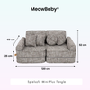MeowBaby Spielsofa Mini Plus Tangle - Cozy Chenille Edition
