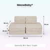 MeowBaby Spielsofa Mini Basic Tangle - Cozy Chenille Edition