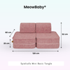MeowBaby Spielsofa Mini Basic Tangle - Cozy Chenille Edition