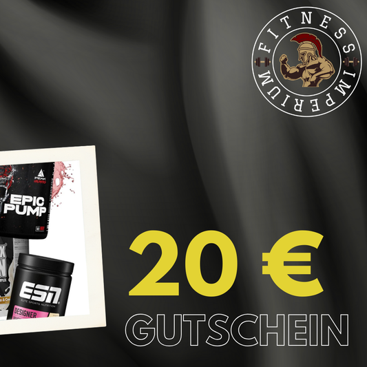 20 EUR Fitness Gutschein für Protein, Vitamine und Supplements – Fitness Imperium Online Shop