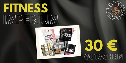 30 EUR Fitness Gutschein für Protein, Vitamine und Supplements – Fitness Imperium Online Shop