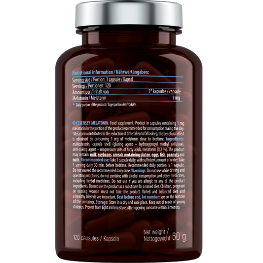Essensey® MELATONIN 1mg (120 Kapseln)