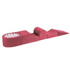 MeowBaby Schaumspielset Velvet mit Bällebad, 100 Bälle - eigene Farbauswahl