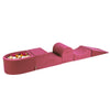 MeowBaby Schaumspielset Velvet mit Bällebad, 100 Bälle - Fertigsets