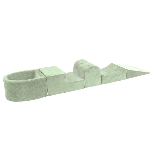 MeowBaby Schaumspielset Velvet mit Bällebad, 100 Bälle - Fertigsets