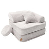 Meowbaby Kindersessel 3‑in‑1 Ästhetik Cord - Faltbare Kindercouch & Spielmatratze - Classic Cord Edition