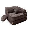 Meowbaby Kindersessel 3‑in‑1 Ästhetik Cord - Faltbare Kindercouch & Spielmatratze - Classic Cord Edition