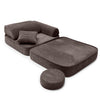 Meowbaby Kindersessel 3‑in‑1 Ästhetik Cord - Faltbare Kindercouch & Spielmatratze - Classic Cord Edition