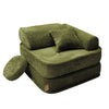 Meowbaby Kindersessel 3‑in‑1 Ästhetik Cord - Faltbare Kindercouch & Spielmatratze - Classic Cord Edition