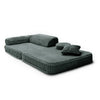Meowbaby Kindersessel 3‑in‑1 Churros - Faltbare Kindercouch & Spielmatratze - Plüschcord Edition