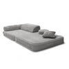 Meowbaby Kindersessel 3‑in‑1 Churros - Faltbare Kindercouch & Spielmatratze - Plüschcord Edition