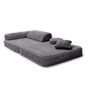 Meowbaby Kindersessel 3‑in‑1 Churros - Faltbare Kindercouch & Spielmatratze - Plüschcord Edition