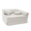 Meowbaby Kindersessel 3‑in‑1 Churros - Faltbare Kindercouch & Spielmatratze - Plüschcord Edition