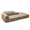 Meowbaby Kindersessel 3‑in‑1 Dune - Faltbare Kindercouch & Spielmatratze
