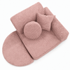 MeowBaby Kindersessel 3-in-1 Max Ästhetik Cord - faltbare Kindercouch & Spielmatratze - Classic Cord Edition