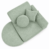 MeowBaby Kindersessel 3-in-1 Max Ästhetik Cord - faltbare Kindercouch & Spielmatratze - Classic Cord Edition