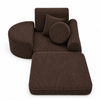 MeowBaby Kindersessel 3-in-1 Max Ästhetik Cord - faltbare Kindercouch & Spielmatratze - Classic Cord Edition