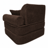 MeowBaby Kindersessel 3-in-1 Max Ästhetik Cord - faltbare Kindercouch & Spielmatratze - Classic Cord Edition