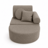 MeowBaby Kindersessel 3-in-1 Max Bouclé - faltbare Kindercouch & Spielmatratze
