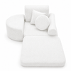 MeowBaby Kindersessel 3-in-1 Max Bouclé - faltbare Kindercouch & Spielmatratze