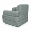 MeowBaby Kindersessel 3-in-1 Max Bouclé - faltbare Kindercouch & Spielmatratze