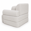 MeowBaby Kindersessel 3-in-1 Max Bouclé - faltbare Kindercouch & Spielmatratze
