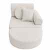 MeowBaby Kindersessel 3-in-1 Max Bouclé - faltbare Kindercouch & Spielmatratze