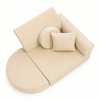 MeowBaby Kindersessel 3-in-1 Max Premium Cord - faltbare Kindercouch & Spielmatratze - Slim Cord Edition