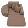 MeowBaby Kindersessel 3-in-1 Max Premium Cord - faltbare Kindercouch & Spielmatratze - Slim Cord Edition